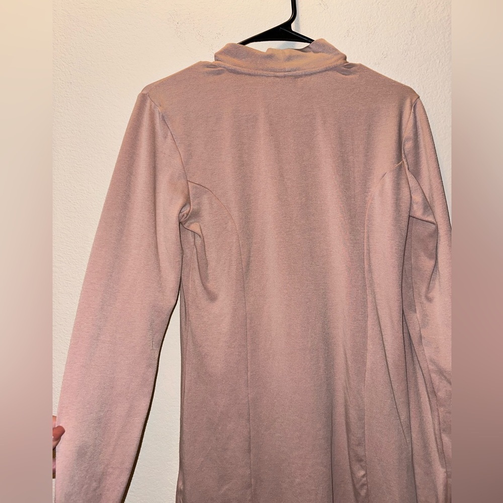 Nike air woman’s pink mock neck long sleeve dress S athleisure streetwear - Picture 7 of 9